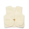 Childrens Gilet Natural Wool