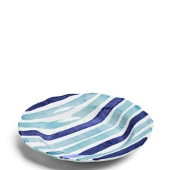 Circus Stripe Blue Large Bowl