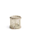 Cove Candle Holder White Wash