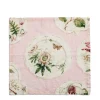 Daylesford X Colefax Quince Garden Napkin in Pink with Passion Flower
