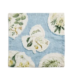 Daylesford X Colefax Quince Garden Napkin in Blue with Hazel