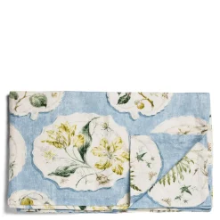 Daylesford X Colefax Quince Garden Tablecloth in Blue