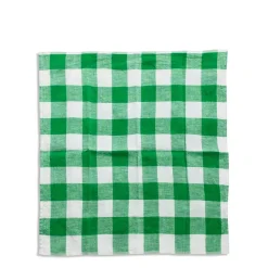 Green & White Check Napkin