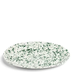 Jackson Oval Dish Green Ceramic