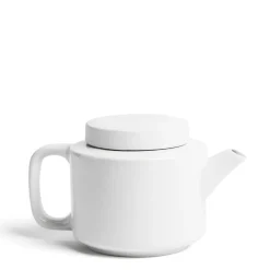 Large White Teapot