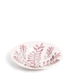 Leaf Shallow Bowl Pink