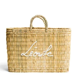 Léoube White Basket Bag