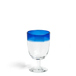 Ludlow Blue Wine Glass