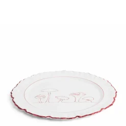 Mushroom Dance Plate Claret