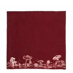 Mushroom Napkin Claret