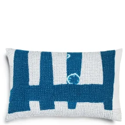 Nila Fragment Kantha Cushion Rectangle
