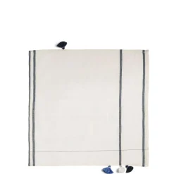 Nila Margin Napkin Blue