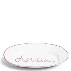 Oddington Delicious Platter Oval Lilac Ceramic