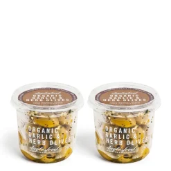 Organic Garlic & Herb Olives x2