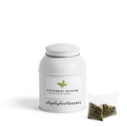 Organic Peppermint Tea Bags In Caddy