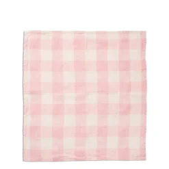 Pink & White Check Napkin