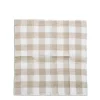 White & Natural Check Napkin