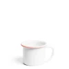 White & Pink Enamel Mug