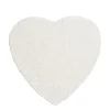 White Linen Heart Placemat