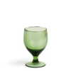 Wine Glass Smoke Green